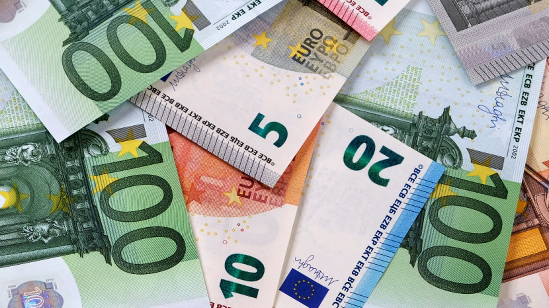 top border euro money notes